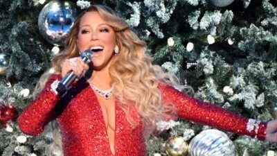 Mariah Carey (singing Christmas song) Getty