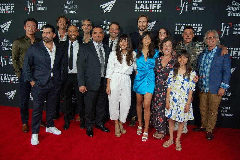 Director Nicole Mejia (center), Cast and Crew, Mancha: Photo Credit, Ricky Richardson