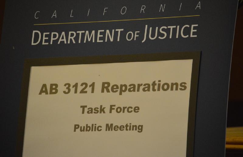 Reparations Task Force Sign