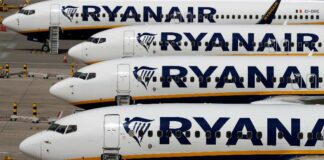 Ryanair planes (Adrian Dennis-AFP-Getty Images)