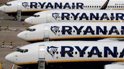 Ryanair planes (Adrian Dennis-AFP-Getty Images)