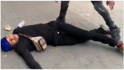 man knocked out by Ex-Boxer Julius Francis