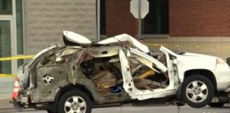 Car in Baltimore Parking Garage Explosion -