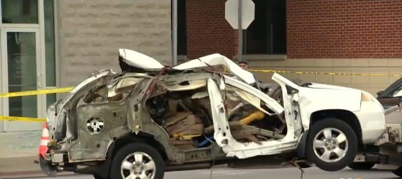 Car in Baltimore Parking Garage Explosion -