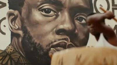 Chadwick Boseman pic in Wakanda Forever