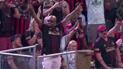 Jermaine Dupri at the Atlanta United FC Game