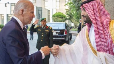 Joe Biden and Mohammed bin Salman (fist bump) - GettyImages