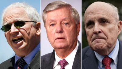 John Eastman - Lindsey Graham - Rudy Giuliani (Getty)