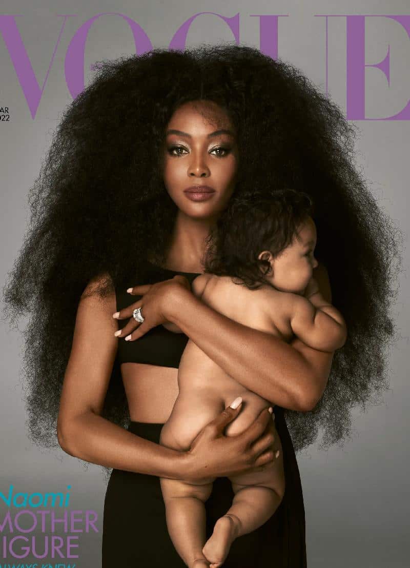 Naomi Campbell & baby - Vogue cover