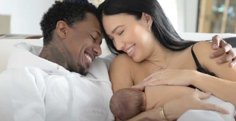 Nick Cannon Bre Tiesi and New born son (YouTube)