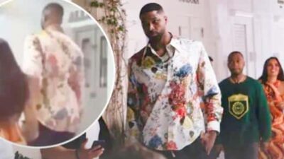 Tristan Thompson & mystery woman in Greece - screenshot