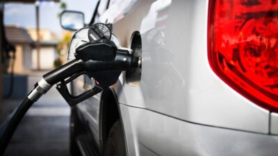 Car getting gas