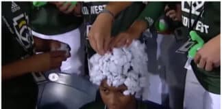 Black Little League Player Covered in Cotton by White Teammates | Video