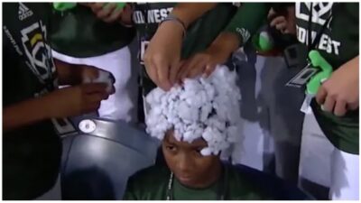 Black Little League Player Covered in Cotton by White Teammates | Video