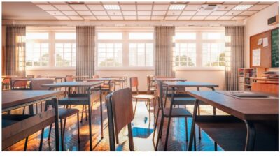 desks and chairs