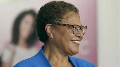 Karen Bass (Damian Dovarganes-AP)
