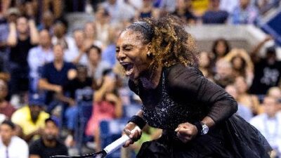Serena Williams US Open - day 1 (Corey Sipkin-AFP-Getty Images)