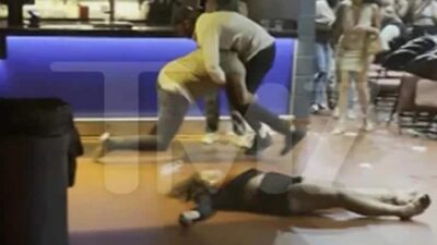 Woman knocked Out at Chris Brown concert