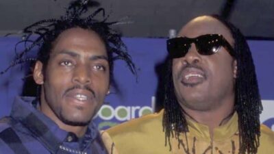 Coolio and Stevie Wonder (Getty)