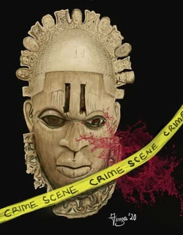 Crime Scene 2020 by Dr Ganiyu - signed Jimga