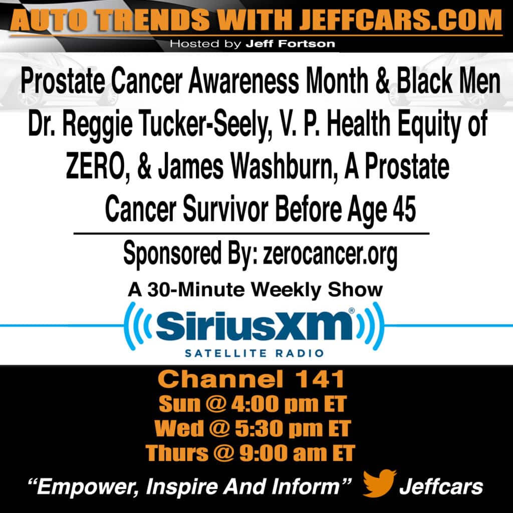 Banner: Prostate Cancer Awareness - Auto Trends with JeffCars.com