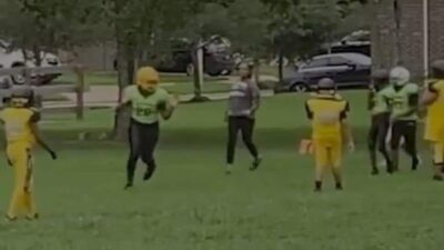 Mom Chases Football Player - screenshot