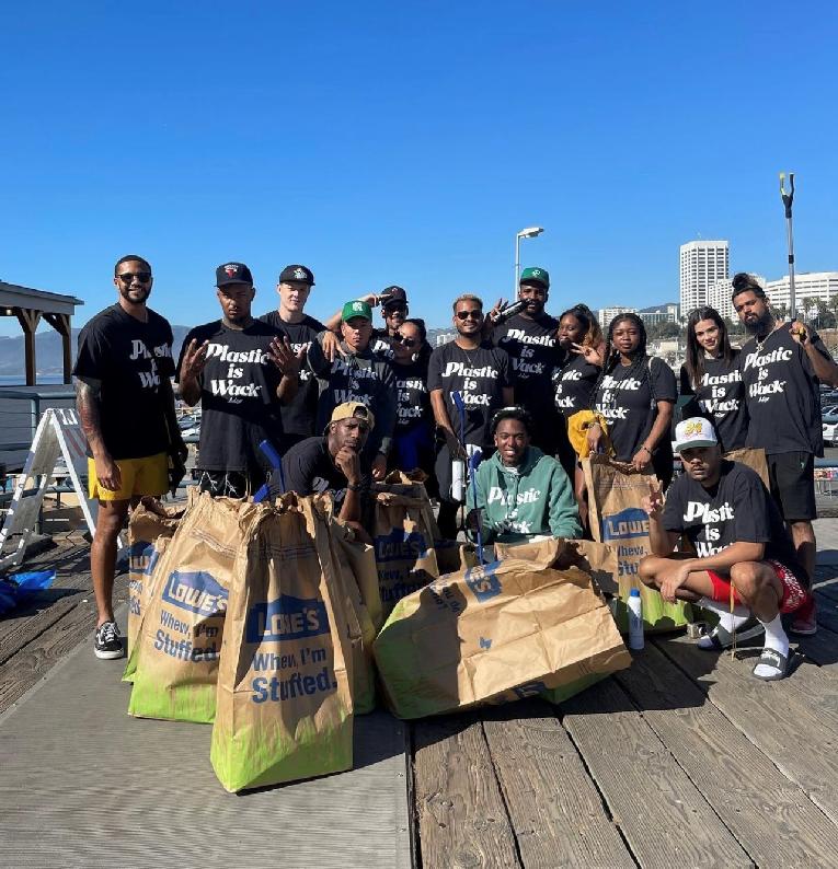 Plastic is Wack volunteers got together to clean up the beach