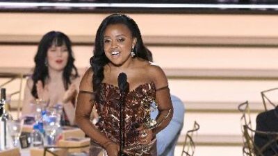Quinta Brunson - Jimmy Kimmel (Patrick T Fallon-AFP-Getty Images)