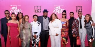 WEST HOLLYWOOD, CALIFORNIA - AUGUST 10: (L-R) Richard Lawson and Cast Members Briyana Guadalupe, Brittany Inge, Essence Atkins, Theodore Barnes, J. Bernard Calloway, Patricia "Ms Pat" Williams, Tami Roman, Vince Swann and Jordan E. Cooper and Lisa Vidal attend BET+ Season 2 Premiere Of The Ms. Pat Show Celebration on August 10, 2022 in West Hollywood, California. (Photo by Robin L Marshall/Getty Images for BET)