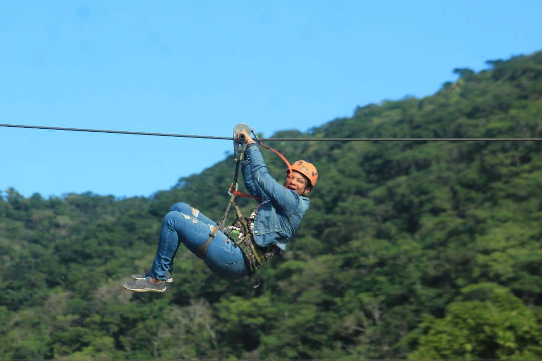 Shonda Scott - 12 New Things over coming fear of heights Ziplining in Puerto Vallarta