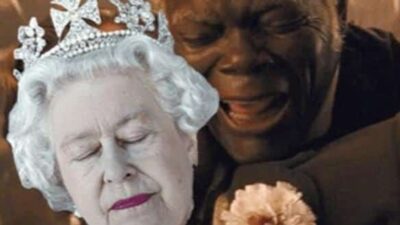 Django Unchained's Steven cries over death of Queen Elizabeth