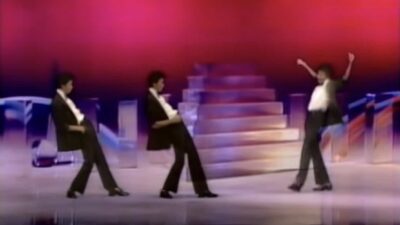 3 Michael Jacksons in "Don't Stop 'Til you Get Enough Video