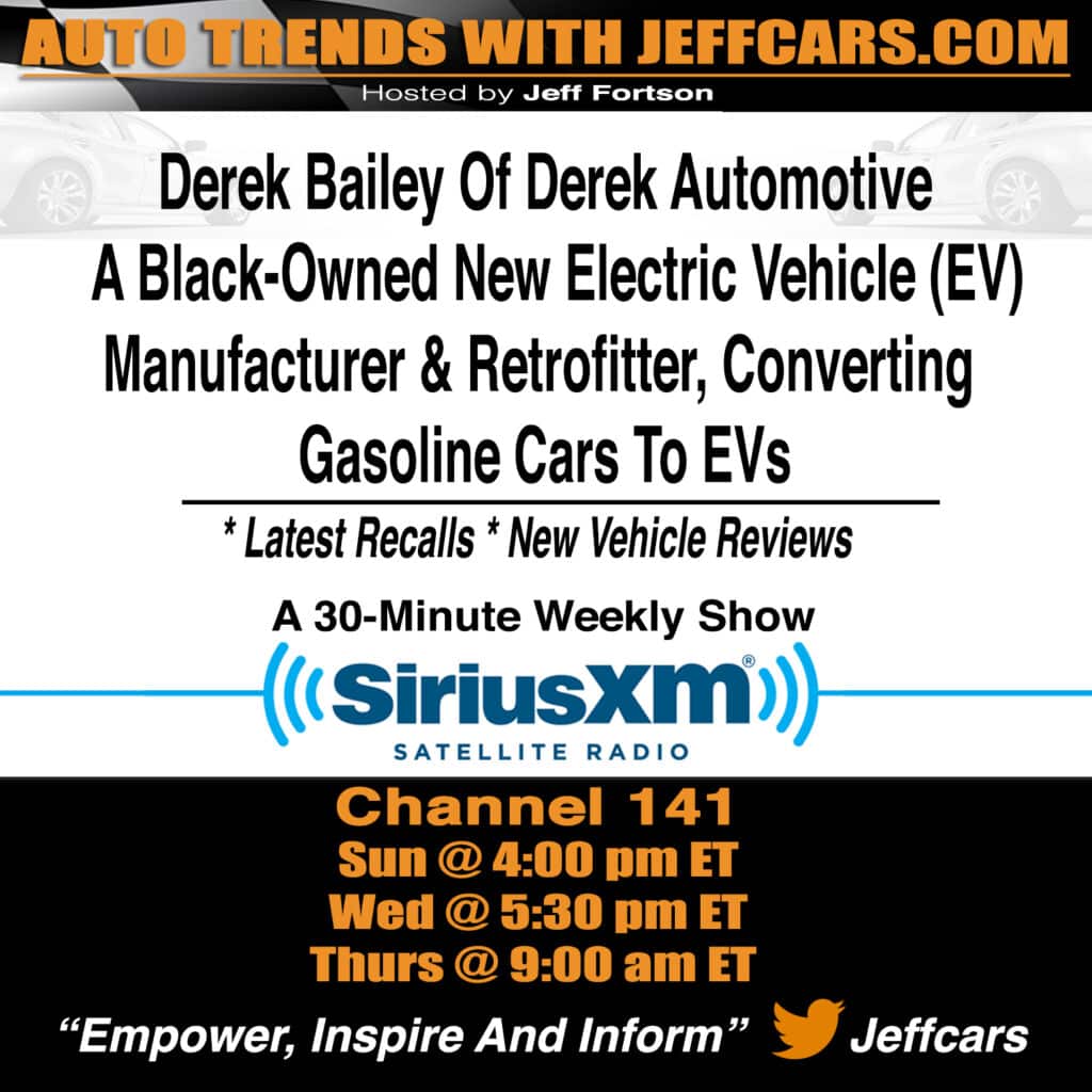 derrick bailey electric vehicle social media banner SiriusXM