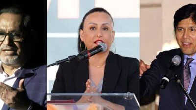 Gil Cedillo Nury Martinez Kevin DeLeon (via KTLA)