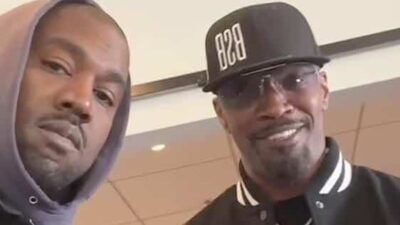 Kanye West and Jamie Foxx (Kanye West Instagram)