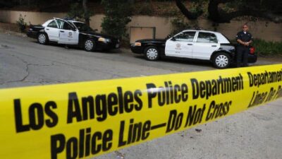 LAPD Yellow Tape - Do Not Cross (GettyImages-88705794)