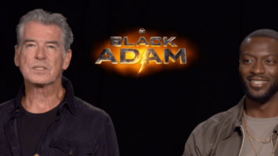 Pierce Brosnan and Aldis Hodge - Black Adam