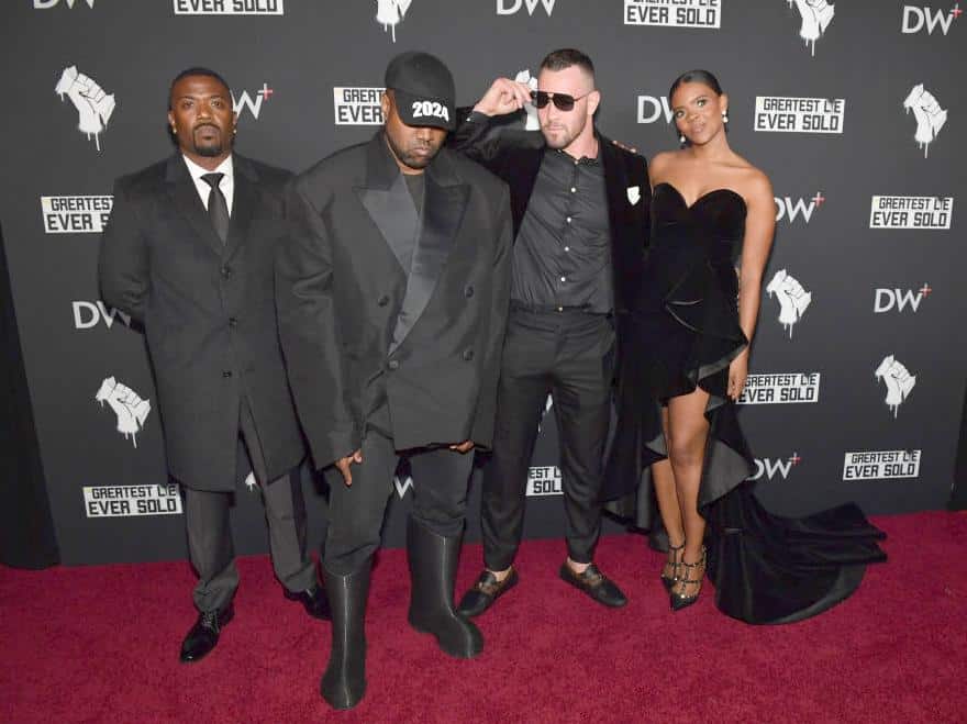 Ray J KanYe West (unknown) Candace Owens - GettyImages-1433019147