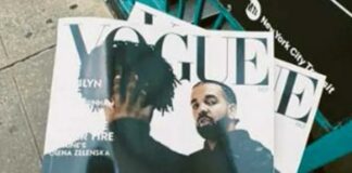 21 Savage - Drake - Vogue fake cover
