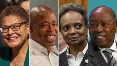 Black Mayors of top 4 cities - Bass Adams Lightfoot Turner (Getty)