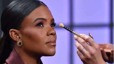 Candace Owens (getting made up) - Getty