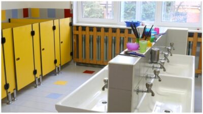 school bathroom