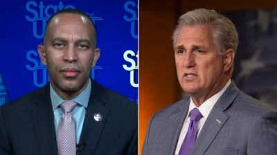Hakeem Jeffries - Kevin McCarthy (CNN-Getty Images)