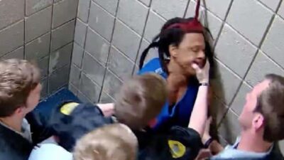 Jarrett Hobbs being beaten b y multiple jailers at Georgia Detention Center - Camden County Sheriffs Office (photo via attorney handout)