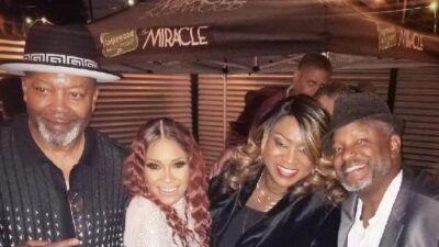 LA Nights Comedy Live (Nov 19) / LA Promoter - Kevin Rouse, Comic /Host - Roz Washington, Cynthia Busby of Busby Promotions and Co-Comedy Partner/ Comedian - Tommy Chunn. (Photo Courtesy of Busby PR)