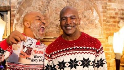 Mike Tyson - Evander Holyfield hawk Holy Ears (photo supplied)