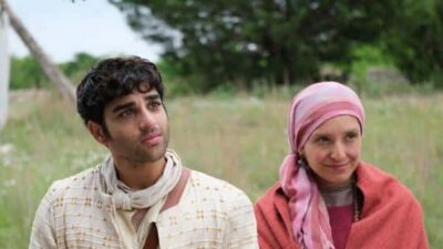 Paras Patel as Matthew with Vanessa Benavente as Mother Mary - Photo Credit: The Chosen-Angel Studios