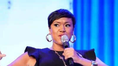 Tiffany Cross (with mic) - Getty