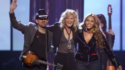 Sugarland and Beyonce at the 2007 American Music Awards