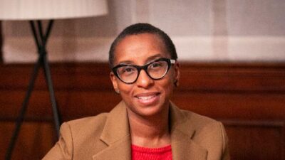 Claudine Gay Harvard President (Stephanie Mitchell-Harvard University via AP)